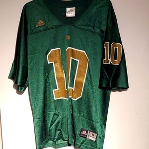Vintage Notre Dame Adidas Football Jersey #10